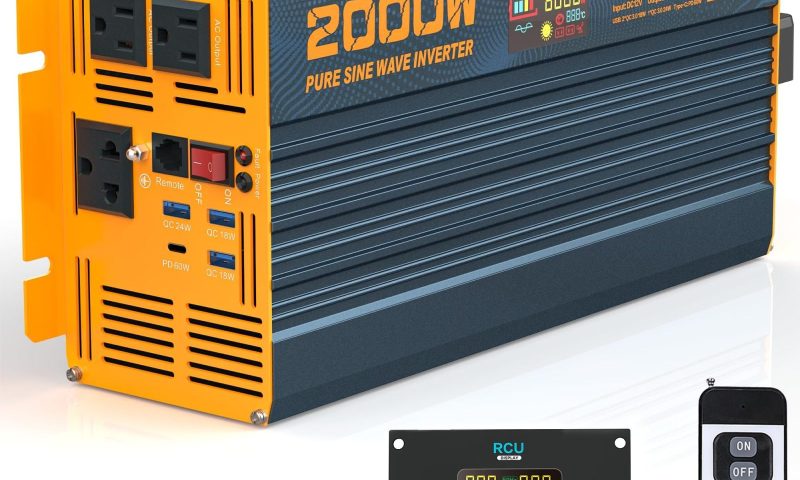 Photo by amazon.ca - How Many Amps Does a 12V 2000W Inverter Draw at Full Load?